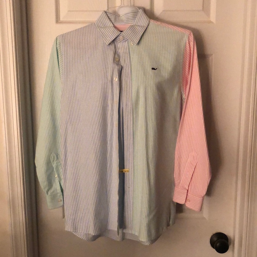 Vineyard Vines Multicolor Whale Dress Shirt